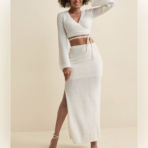 Venus Two-Piece Sweater Dress Xs, M brand new Color: Off White